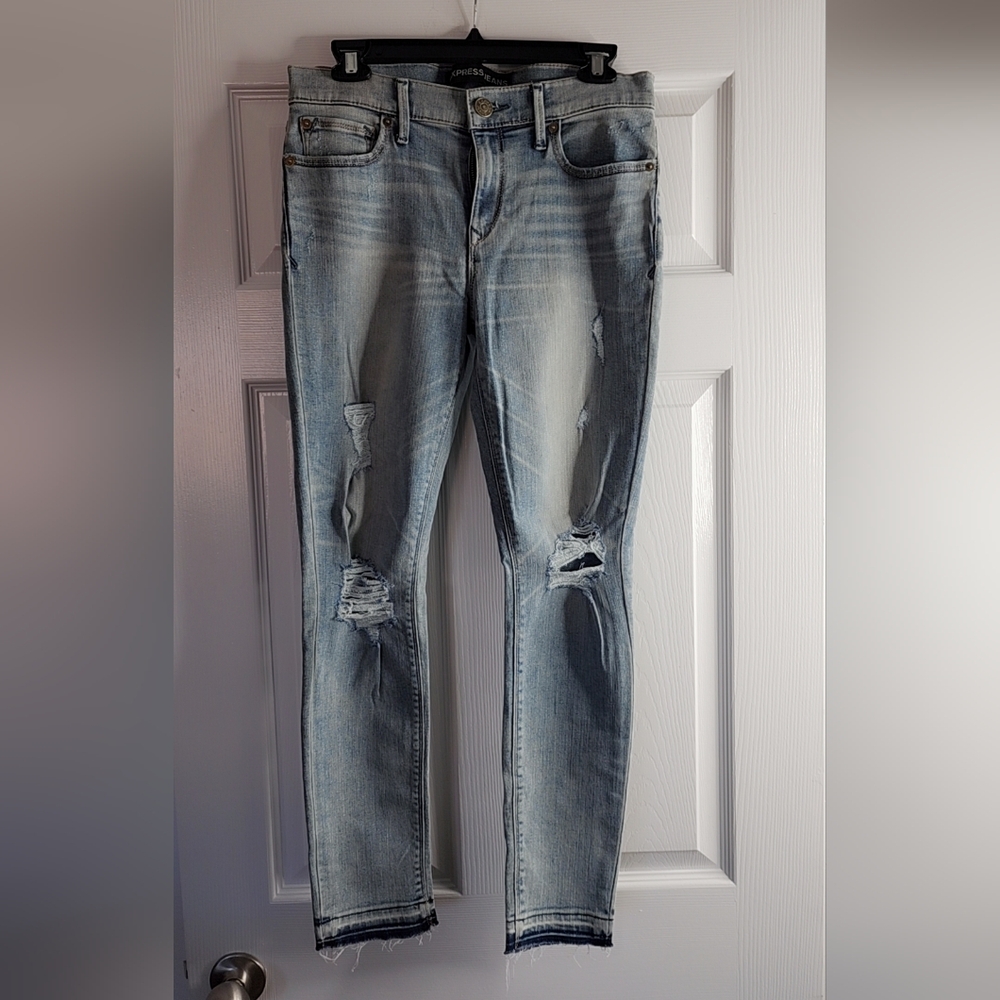 Express Light Blue Boyfriend Jeans